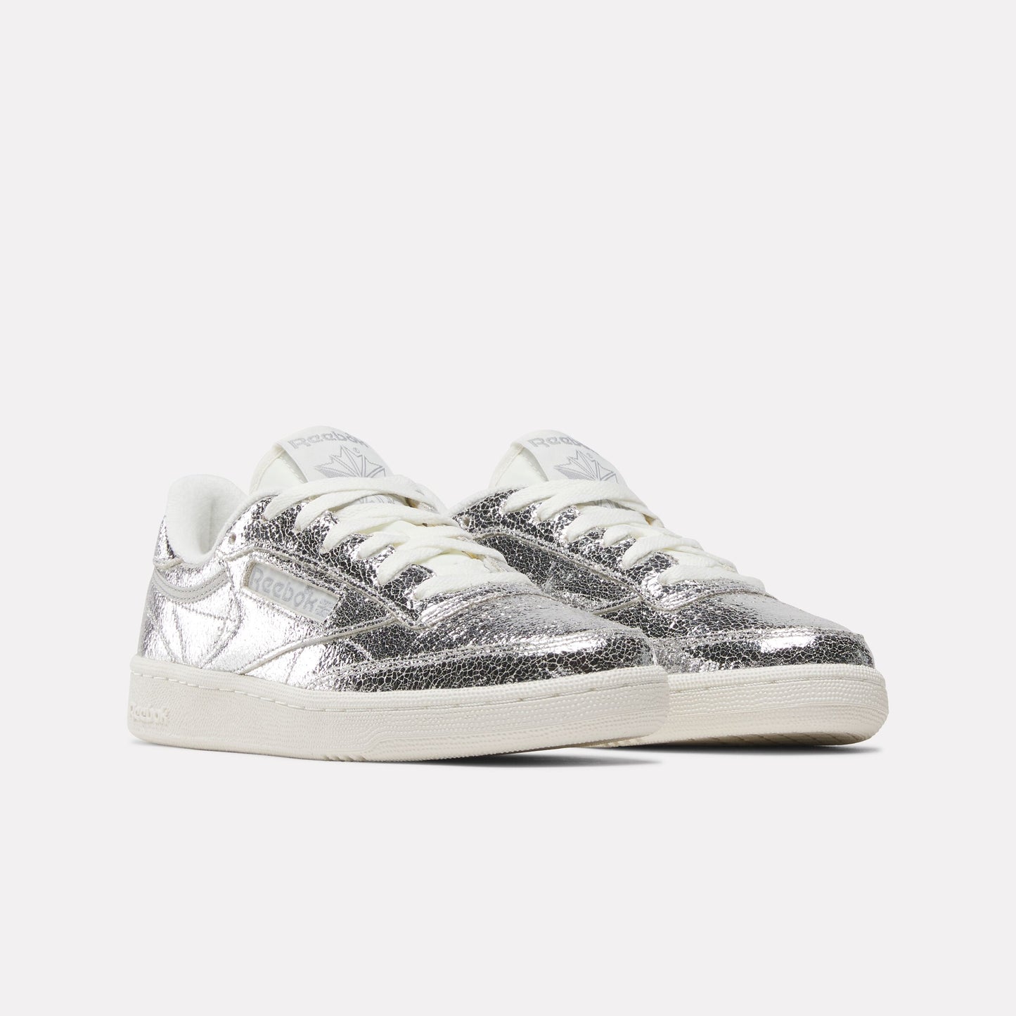 REEBOK FOOTWEAR WOMEN Club C 85 Shoes SILVERMETALLIC/CHALK/NEWGREY1