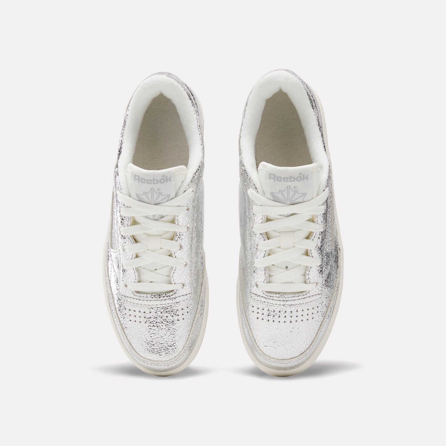 REEBOK FOOTWEAR WOMEN Club C 85 Shoes SILVERMETALLIC/CHALK/NEWGREY1