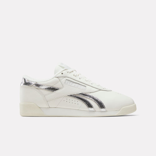 REEBOK FOOTWEAR WOMEN Freestyle Lo Shoes CHALK/SILVERMETALLIC/VINTAGECH