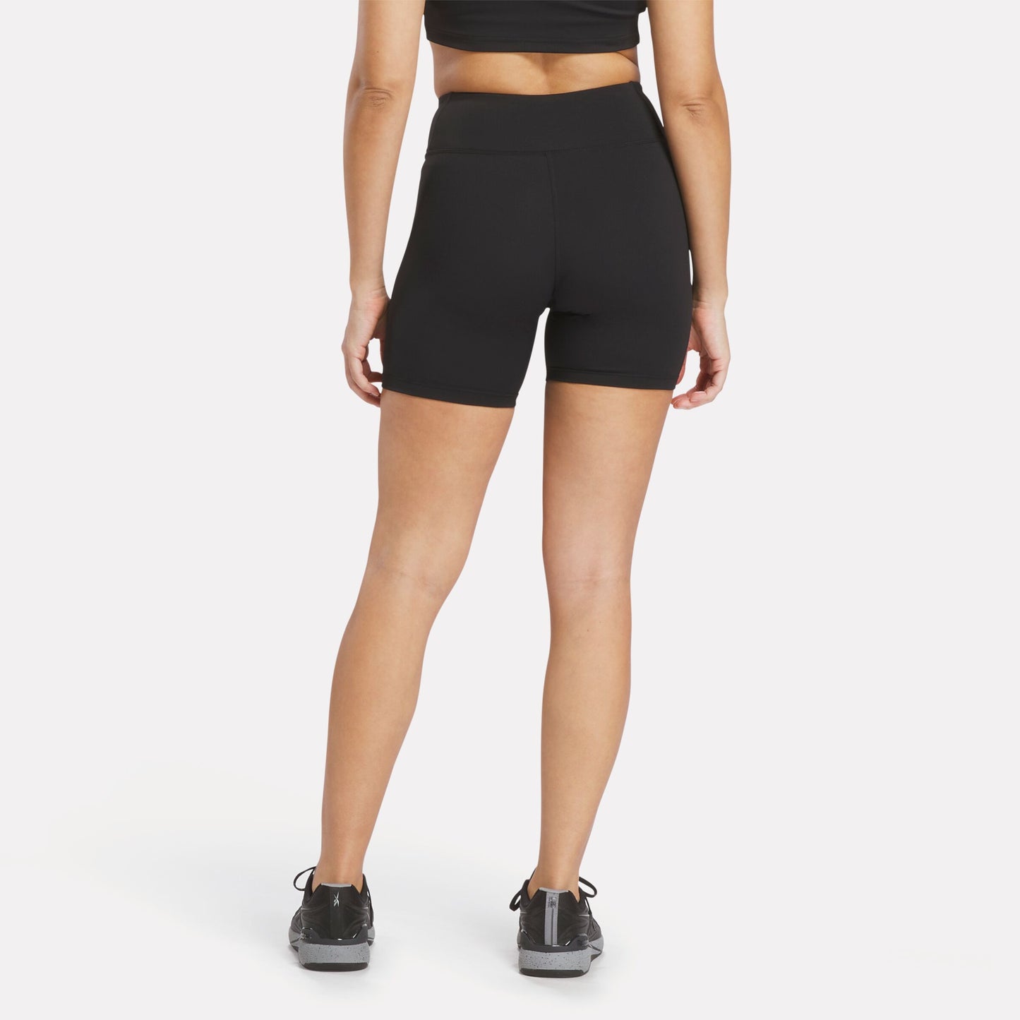 REEBOK APPAREL WOMEN Reebok x F45 Training High-Rise Biker Shorts BLACK