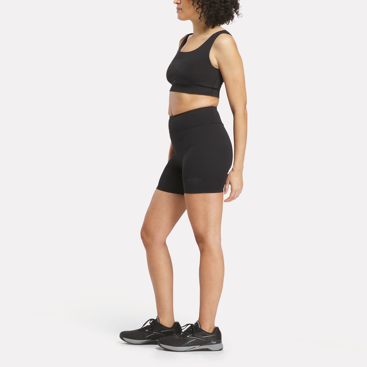REEBOK APPAREL WOMEN Reebok x F45 Training High-Rise Biker Shorts BLACK