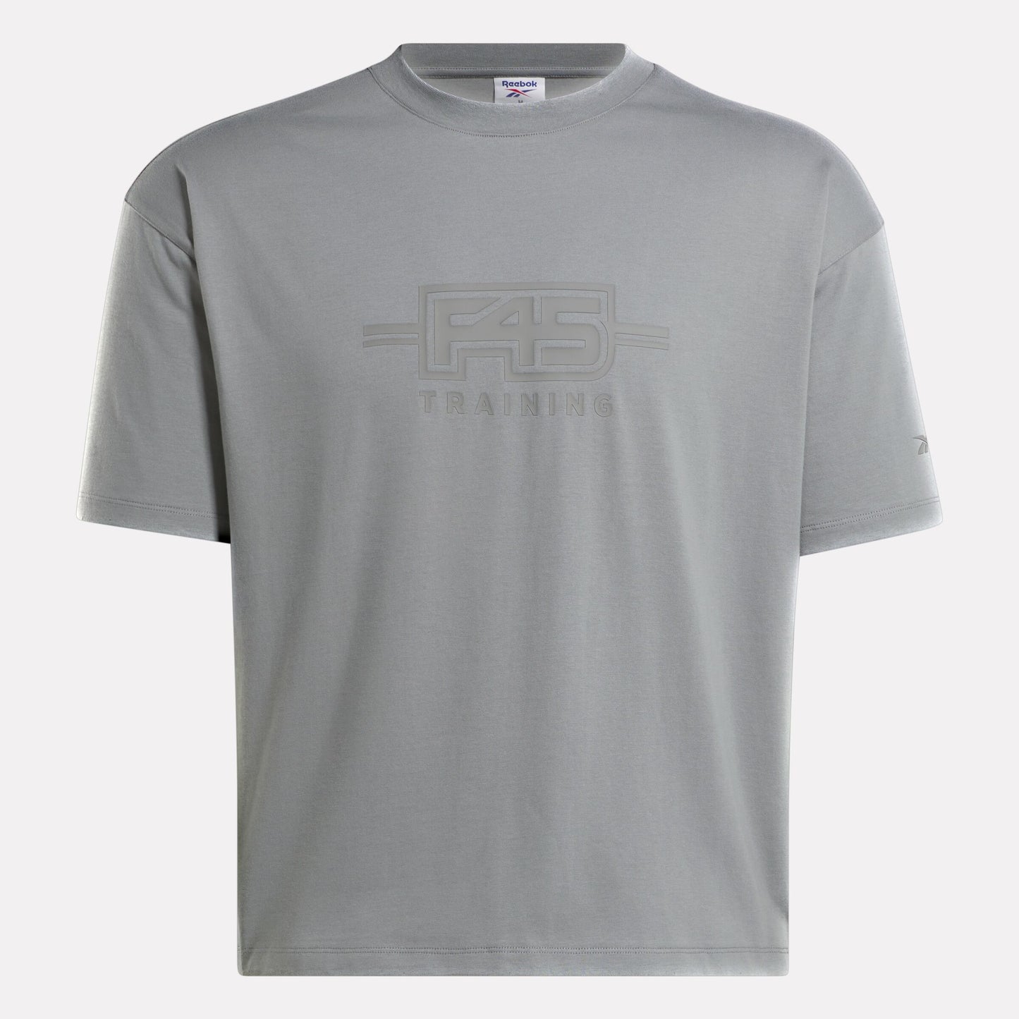 REEBOK APPAREL UNISEX Reebok x F45 Training Tonal Graphic T-Shirt GREY 3
