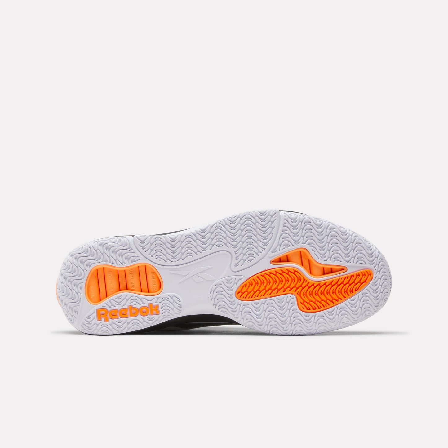 REEBOK FOOTWEAR UNISEX Engine A Pump Shoes WHITE/BLACK/ORANGE