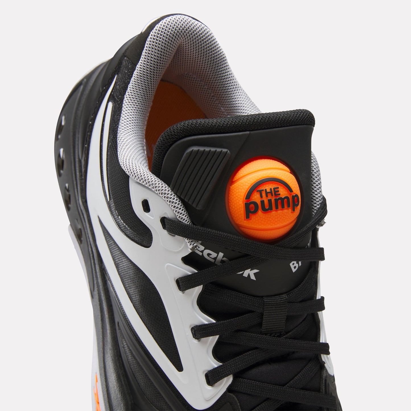 REEBOK FOOTWEAR UNISEX Engine A Pump Shoes WHITE/BLACK/ORANGE