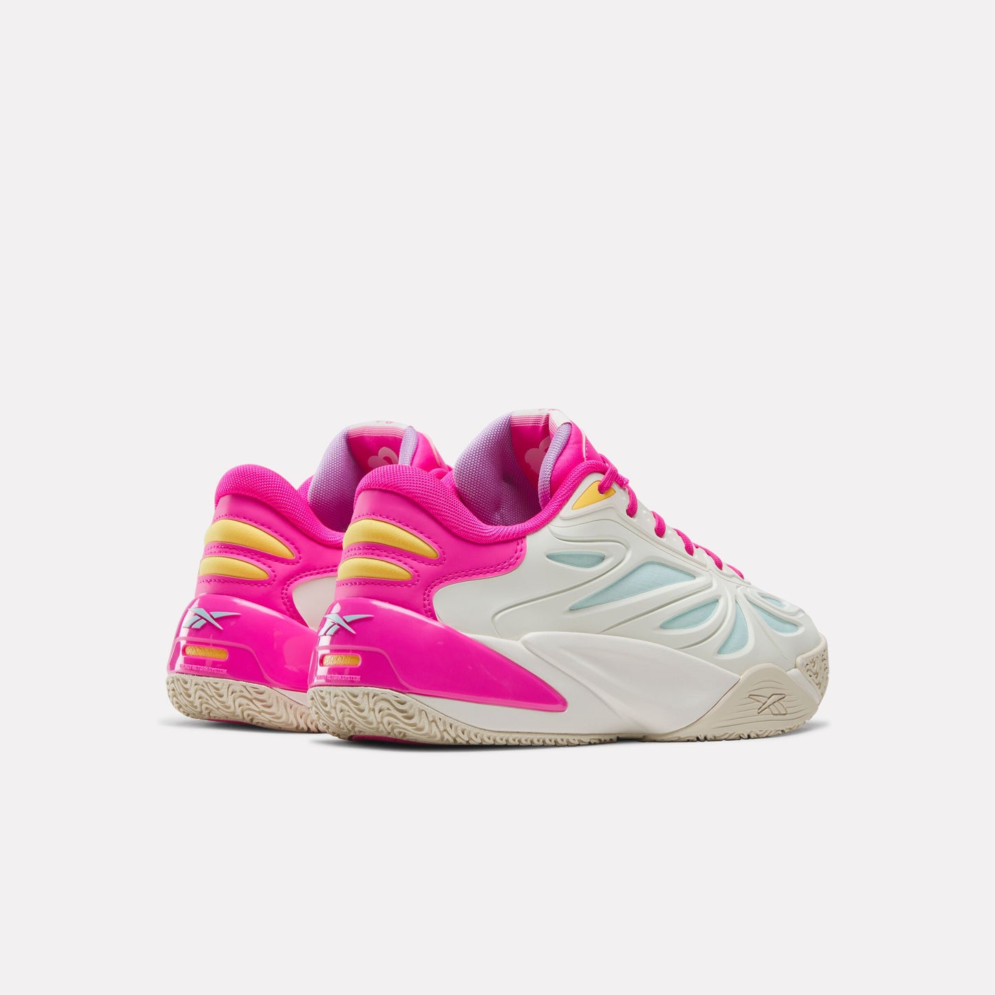REEBOK FOOTWEAR UNISEX Barbie x Angel Reese 1 Shoes CHALK/PINK/PURPLE