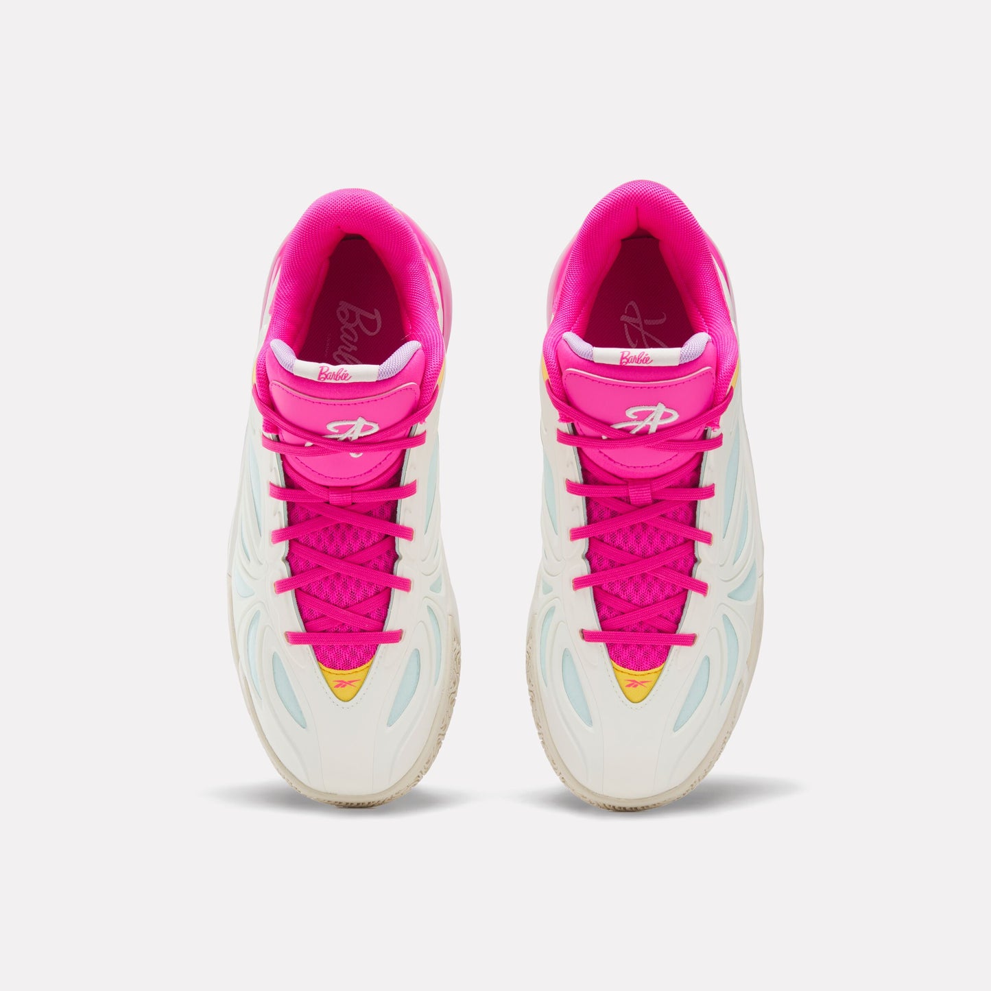 REEBOK FOOTWEAR UNISEX Barbie x Angel Reese 1 Shoes CHALK/PINK/PURPLE