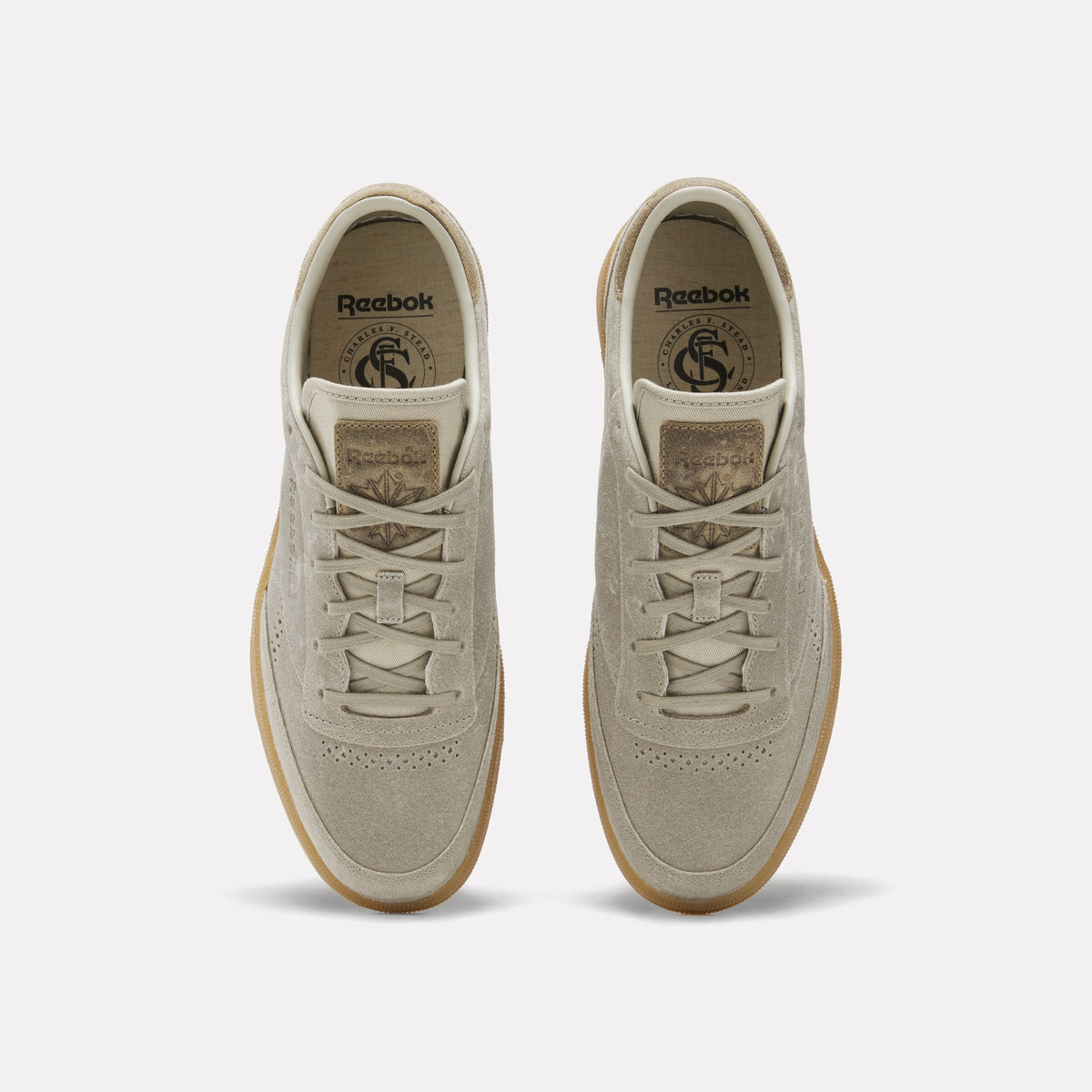 REEBOK FOOTWEAR MEN Club C 85 Vintage Shoes CHALK/TOBACCO/GUM5
