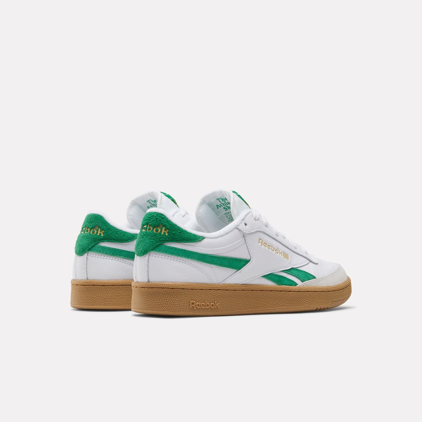 REEBOK FOOTWEAR MEN Club C Revenge Vintage Shoes WHITE/TEAMGREEN/GUM