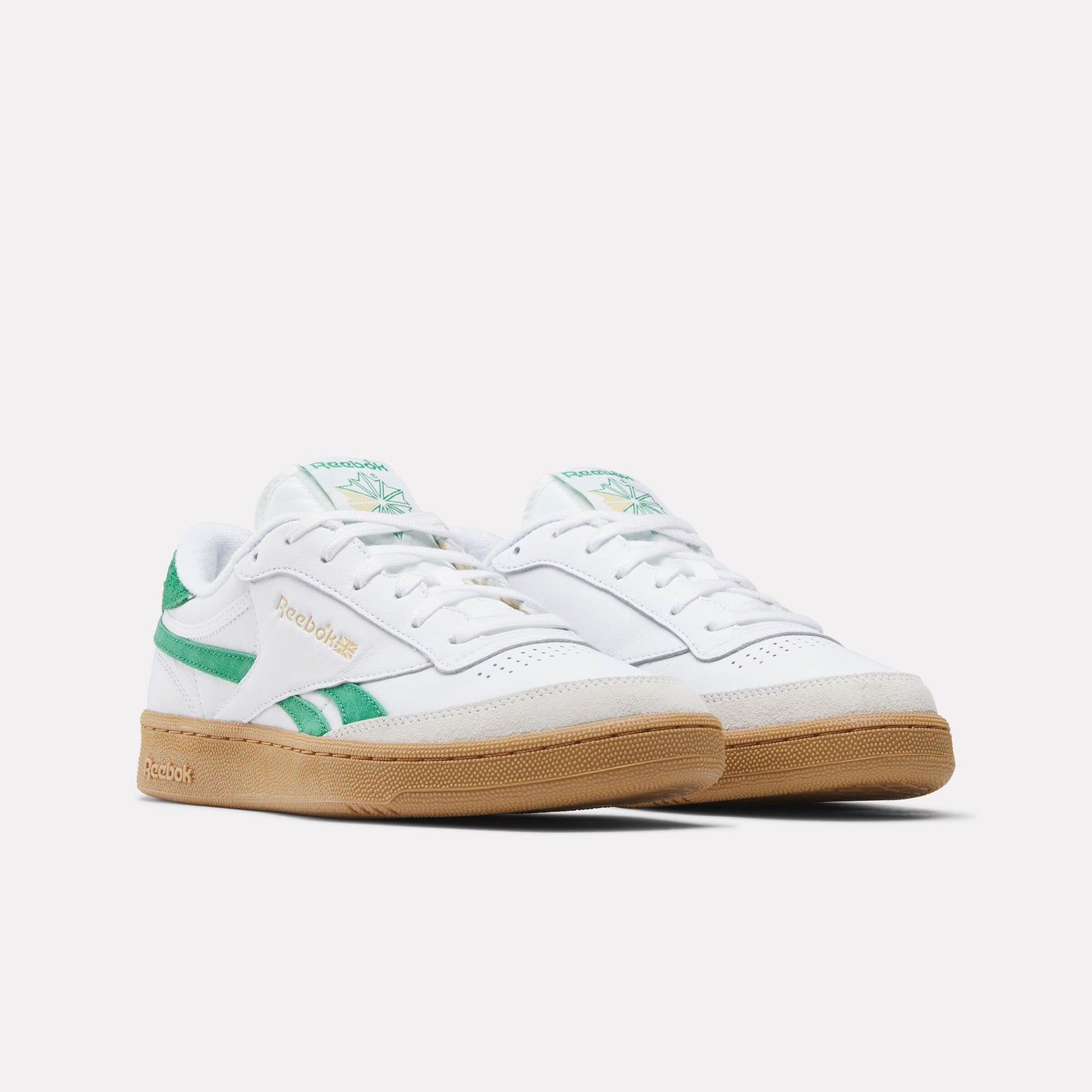 REEBOK FOOTWEAR MEN Club C Revenge Vintage Shoes WHITE/TEAMGREEN/GUM