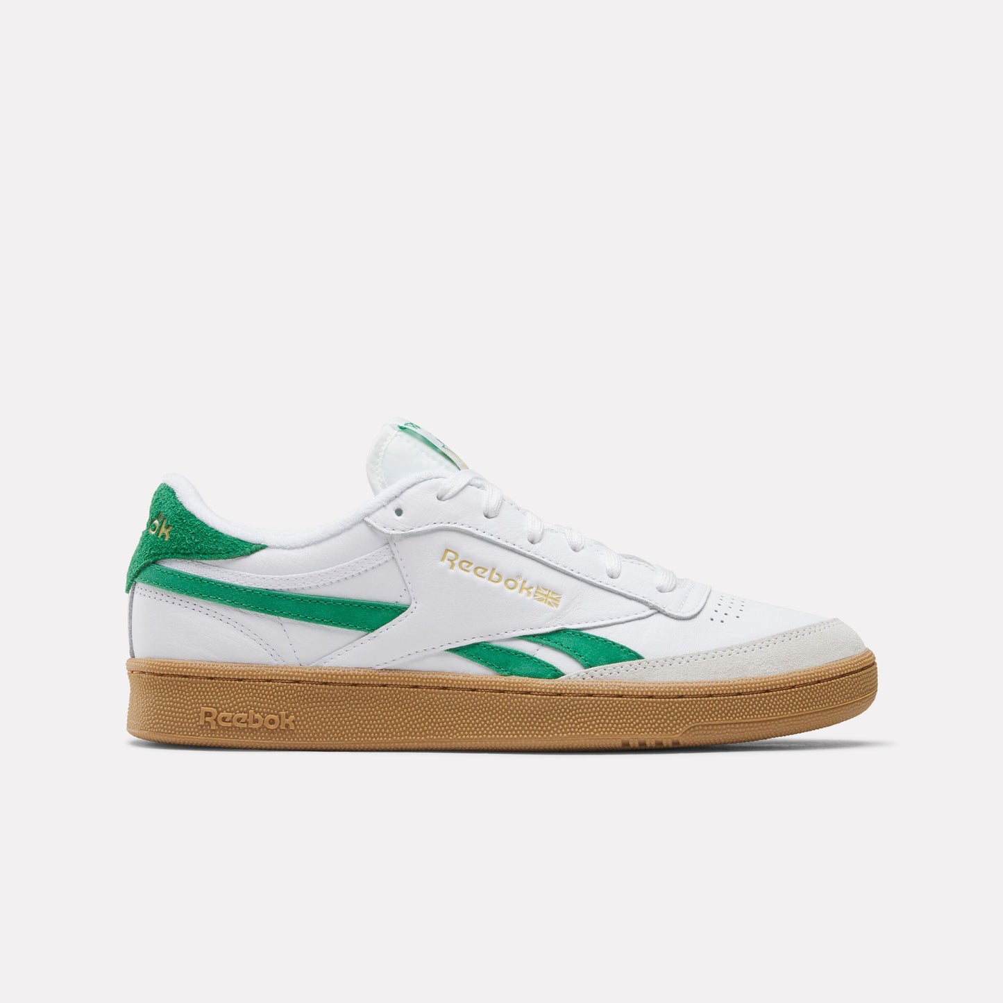 REEBOK FOOTWEAR MEN Club C Revenge Vintage Shoes WHITE/TEAMGREEN/GUM