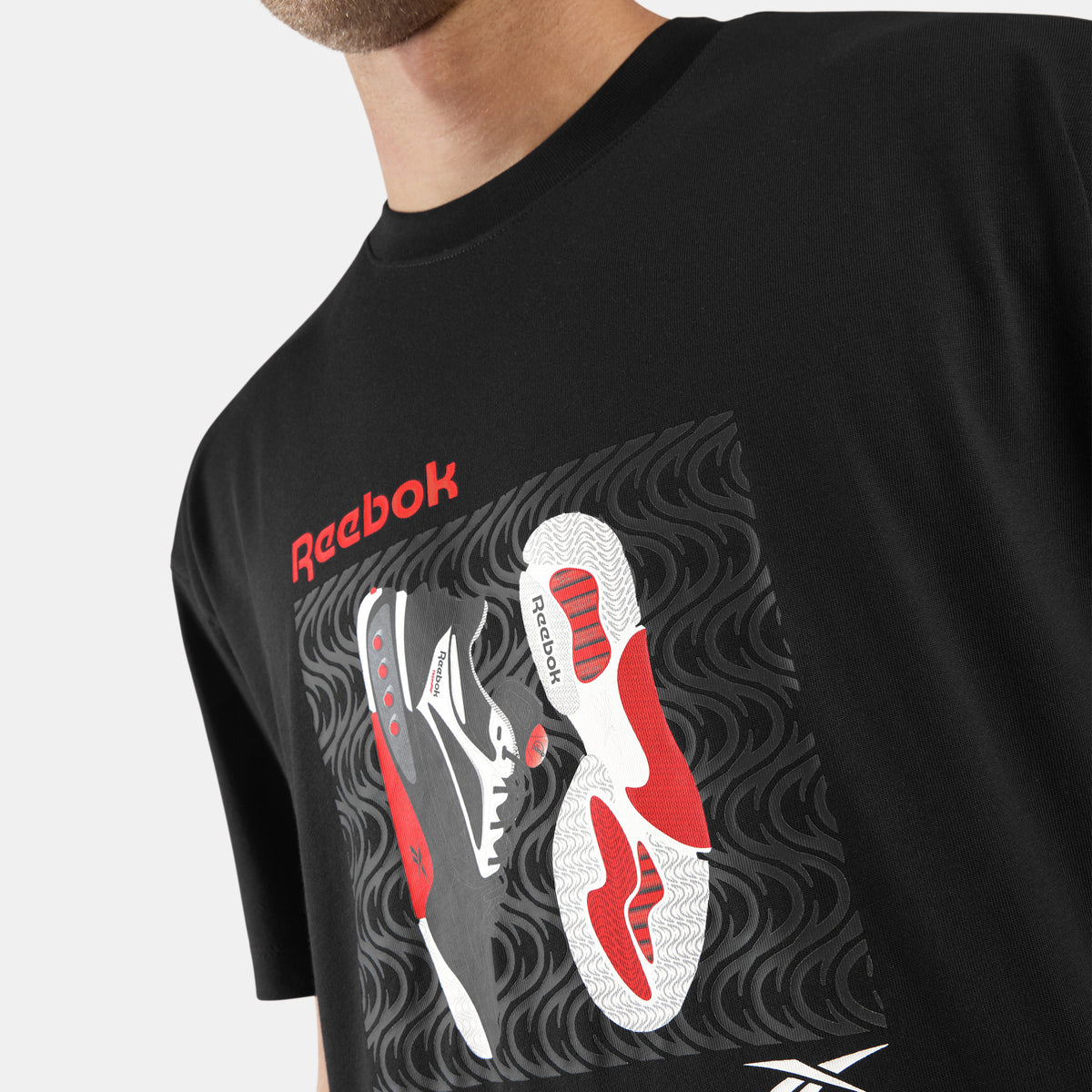 REEBOK APPAREL MEN Engine-A Pump T-Shirt BLACK