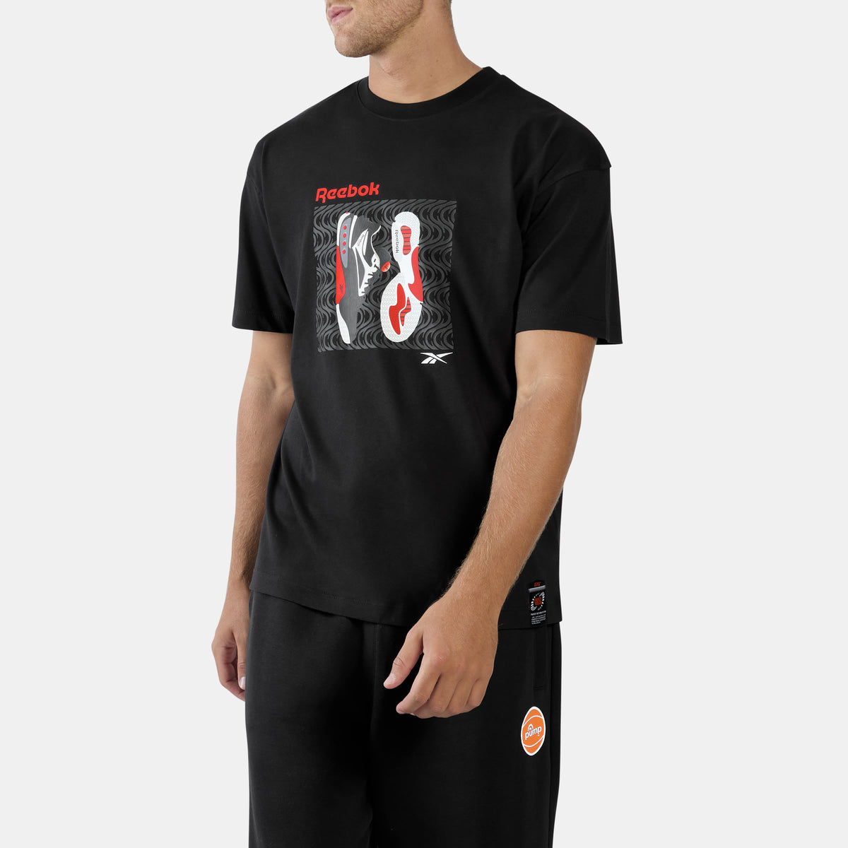 REEBOK APPAREL MEN Engine-A Pump T-Shirt BLACK