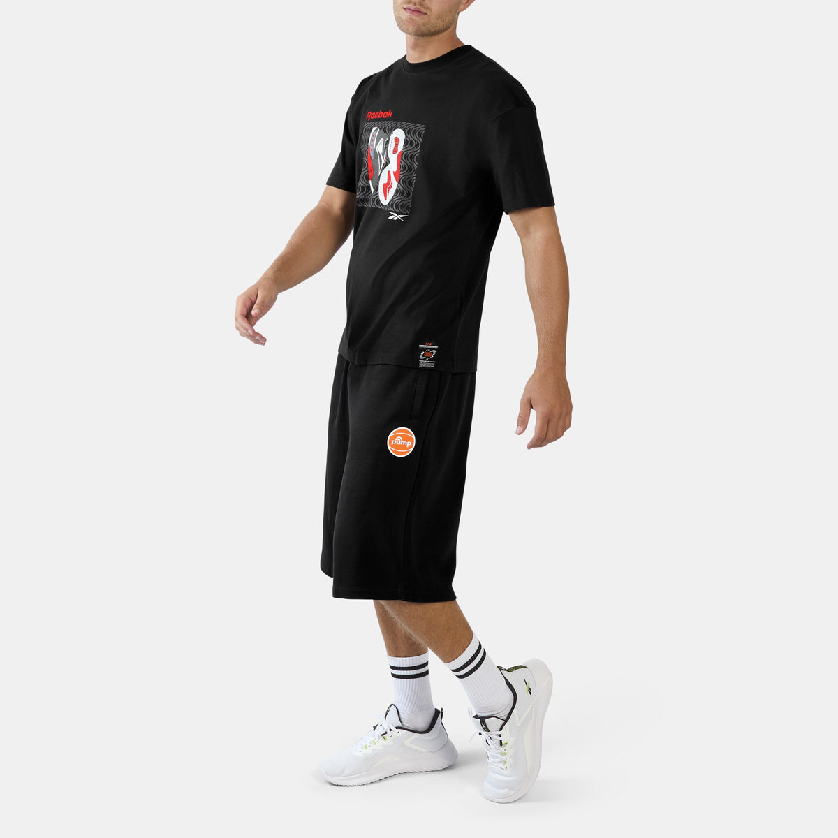 REEBOK APPAREL MEN Engine-A Pump T-Shirt BLACK