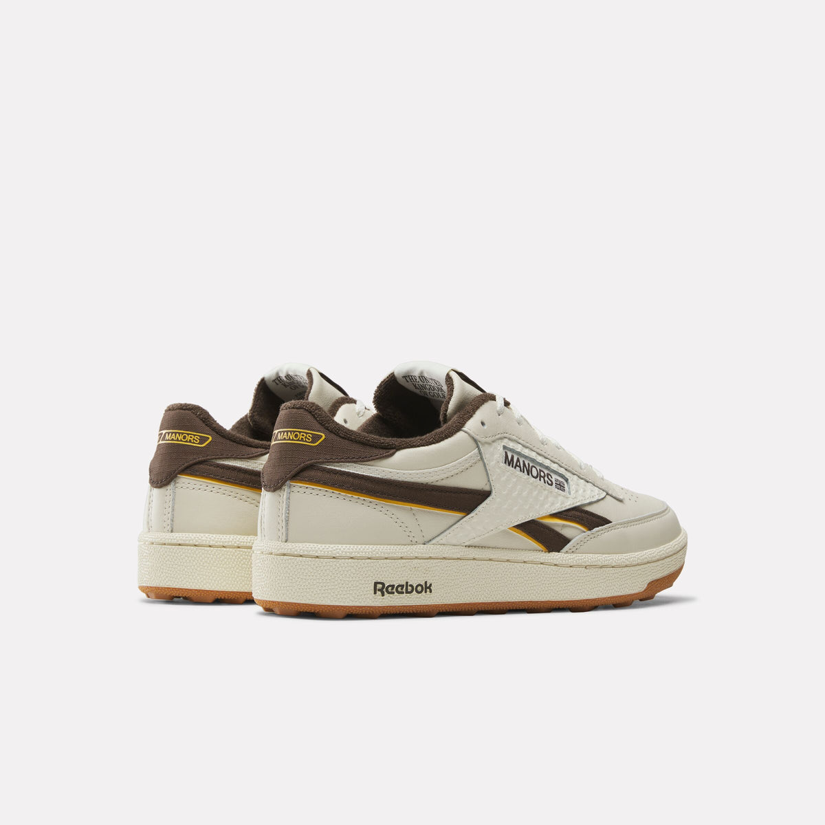 REEBOK FOOTWEAR UNISEX Reebok x Manors Club C Revenge Golf Shoes VINTAGE CHALK/ESPRESSO/RBK GUM