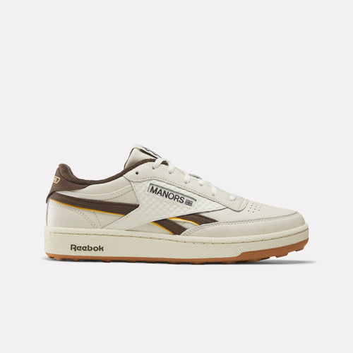 REEBOK FOOTWEAR UNISEX Reebok x Manors Club C Revenge Golf Shoes VINTAGE CHALK/ESPRESSO/RBK GUM