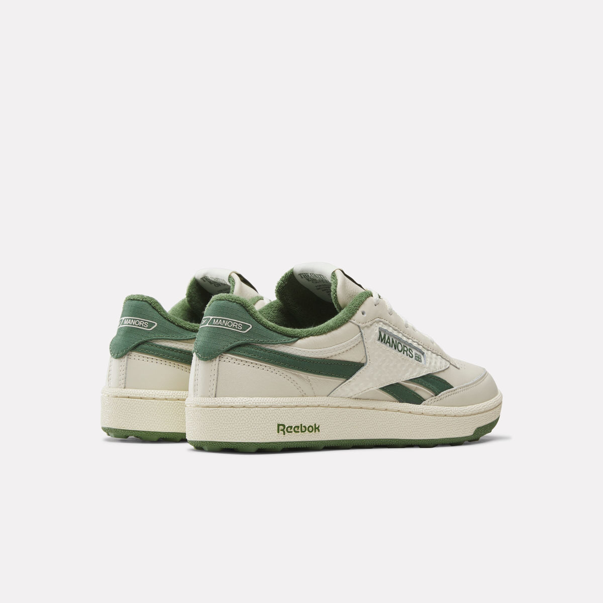 REEBOK FOOTWEAR UNISEX Reebok x Manors Club C Revenge Golf Shoes VINTAGE CHALK/ LEGACY GREEN