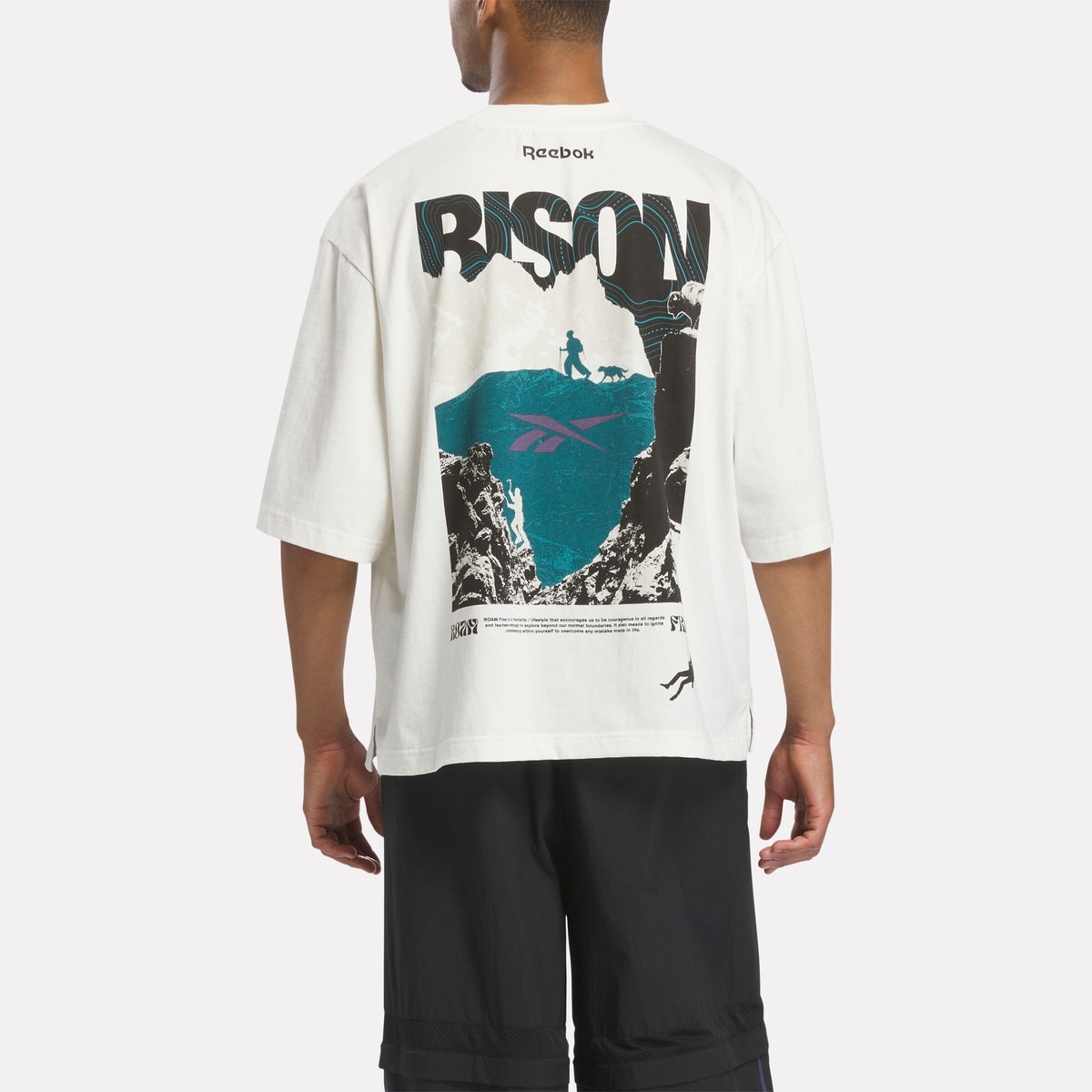 REEBOK APPAREL UNISEX Reebok x A Herd of Bison Graphic Tee CHALK/BLACK