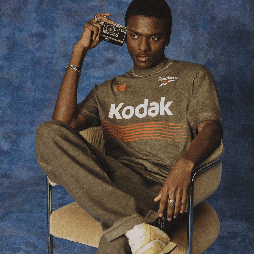 Reebok Apparel Men Reebok x Kodak Graphic T-Shirt BLACK