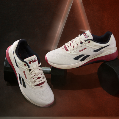 Reebok Footwear Men Nano X5 Training Shoes LUXE GREY/RETRO RED/BLACK