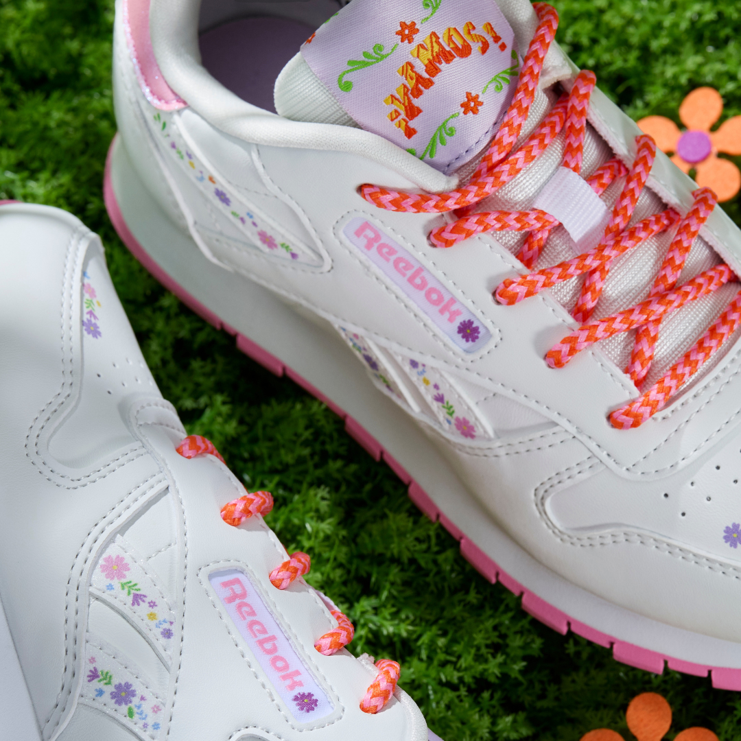 Reebok Footwear Kids Reebok x Dora the Explorer Classic Leather Shoes – Pre-School WHITE/WHITE/PLAYFUL PINK