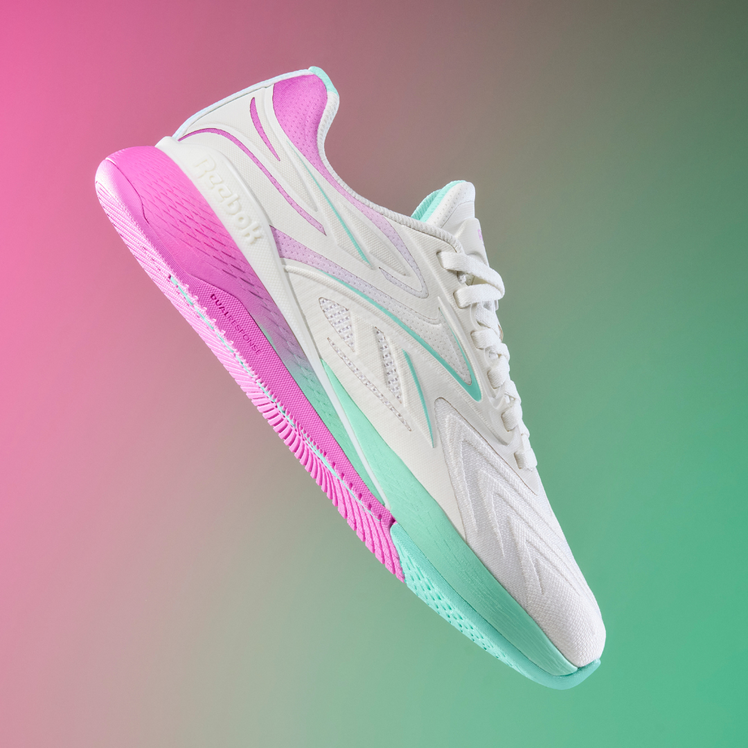 Reebok Footwear Women Nano X5 Edge Training Shoes CHALK/VIRTUAL PINK/ATOMIC AQUA