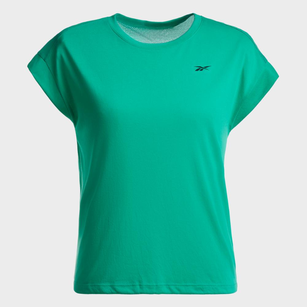 Reebok Apparel Women Workout Ready Supremium Detail T-Shirt COUGRN