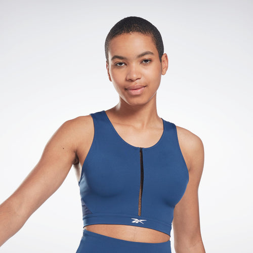 Reebok Apparel Women Lux Perform Crop Top BATBLU