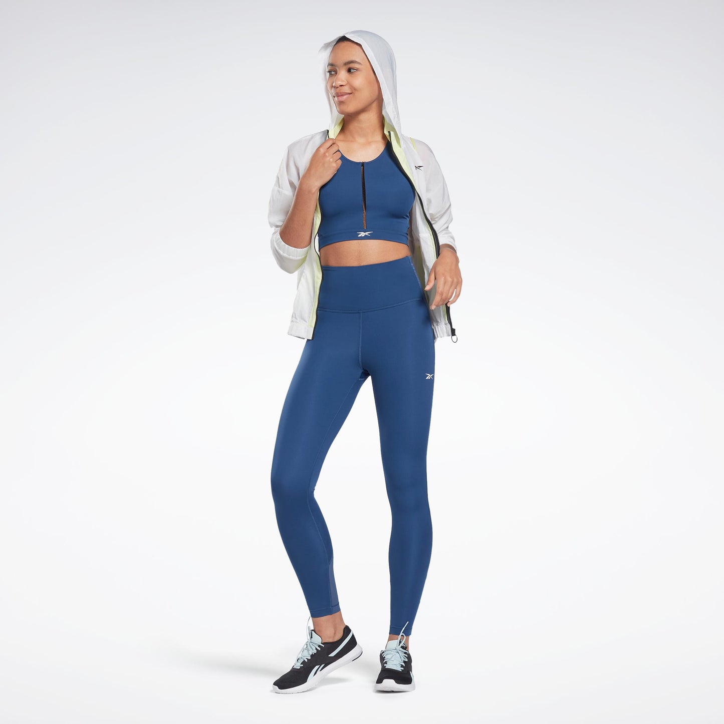 Reebok Apparel Women Lux Perform Crop Top BATBLU