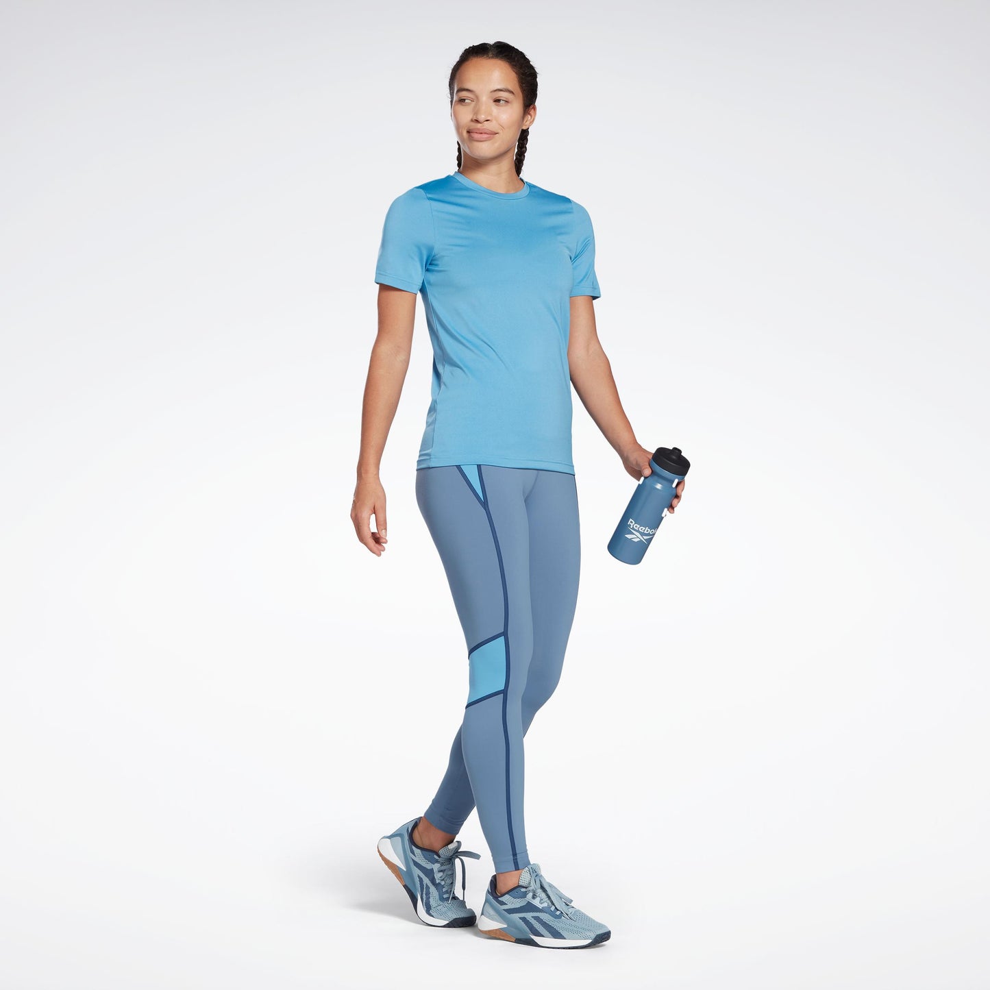 Reebok Apparel Femmes TS LUX HR TIGHT- CB BLUSLA