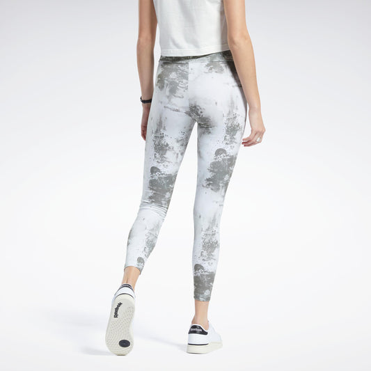 Reebok Apparel Women Classics Cloud Splatter-Print Leggings LGTSAG