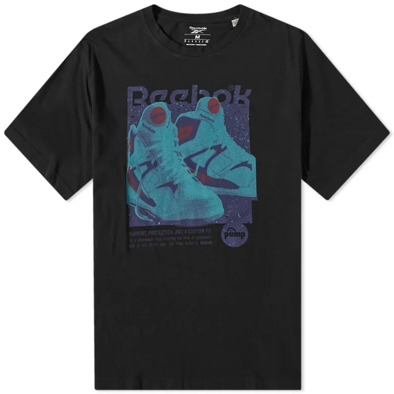 Reebok Apparel Men Reebok Retro Pump T Shirt BLACK