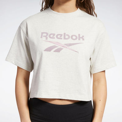 Reebok Apparel Women Classics Big Logo Crop T-Shirt CLWTML