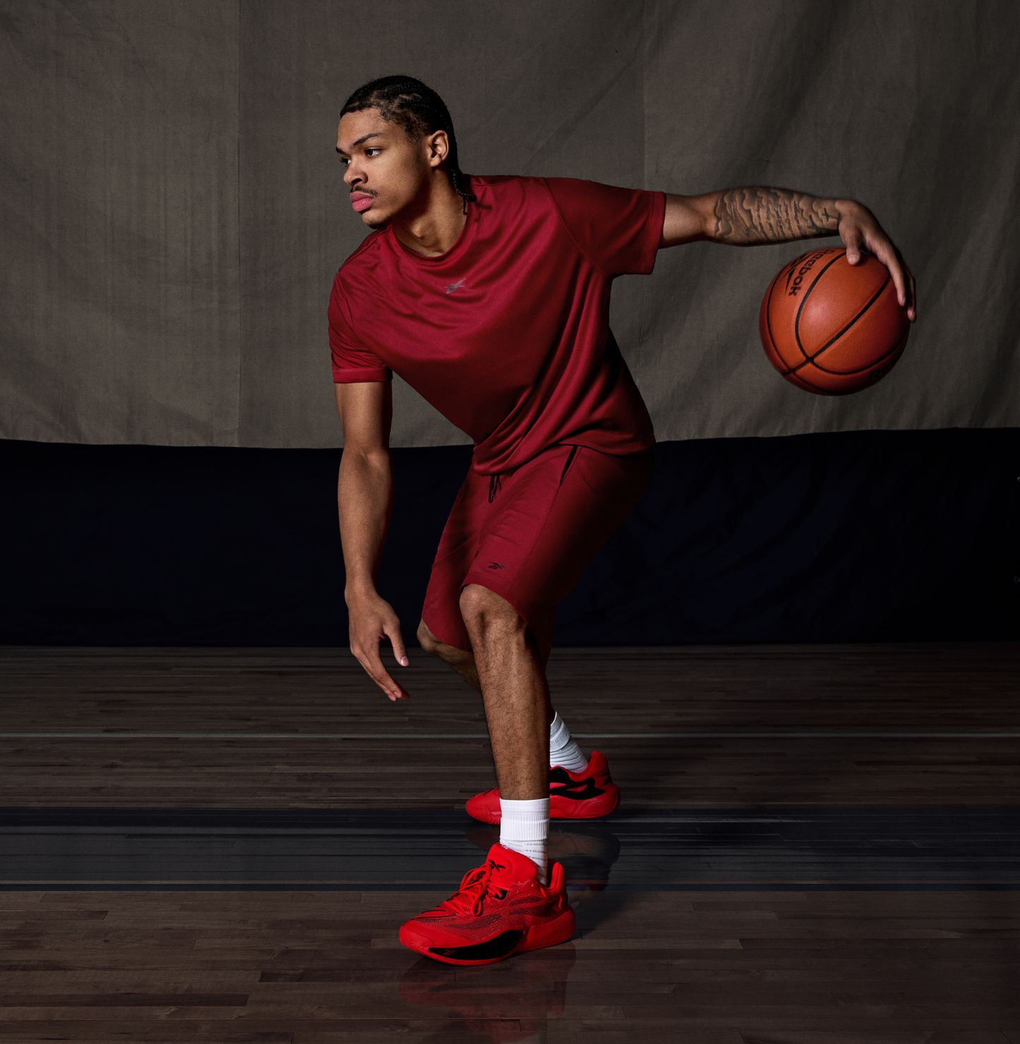 REEBOK FOOTWEAR UNISEX Engine A 26 Shoes ENERGY RED/ENERGY RED/BLACK