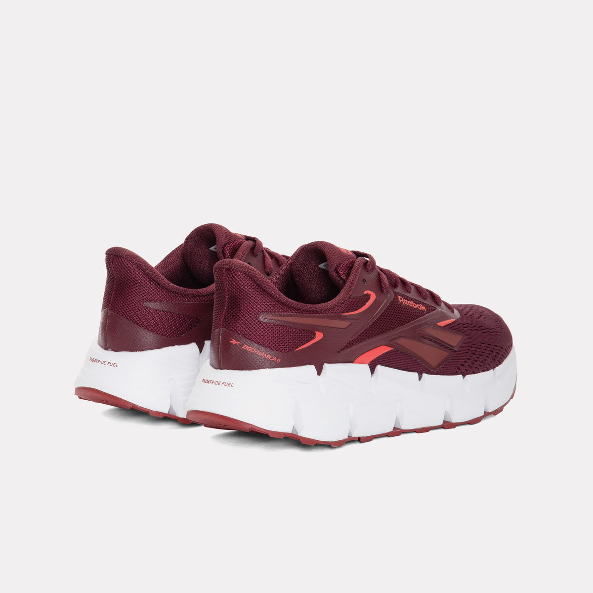 REEBOK FOOTWEAR WOMEN Zig Dynamica 6 Shoes BLACK CHERRY/RETRO RED/LUXE GR