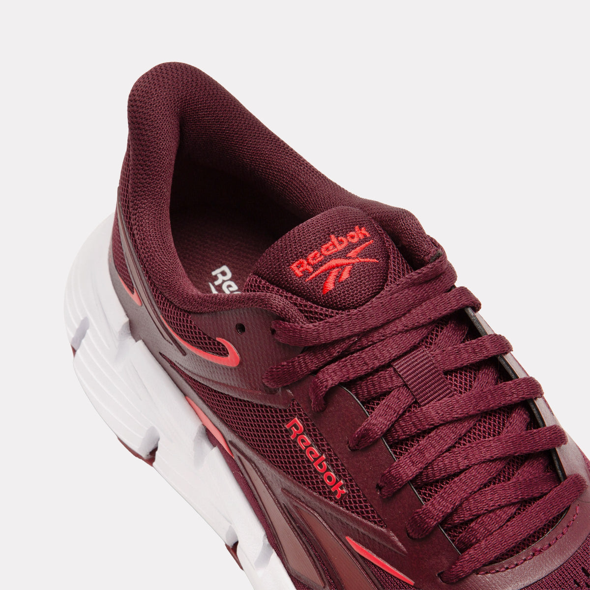 REEBOK FOOTWEAR WOMEN Zig Dynamica 6 Shoes BLACK CHERRY/RETRO RED/LUXE GR