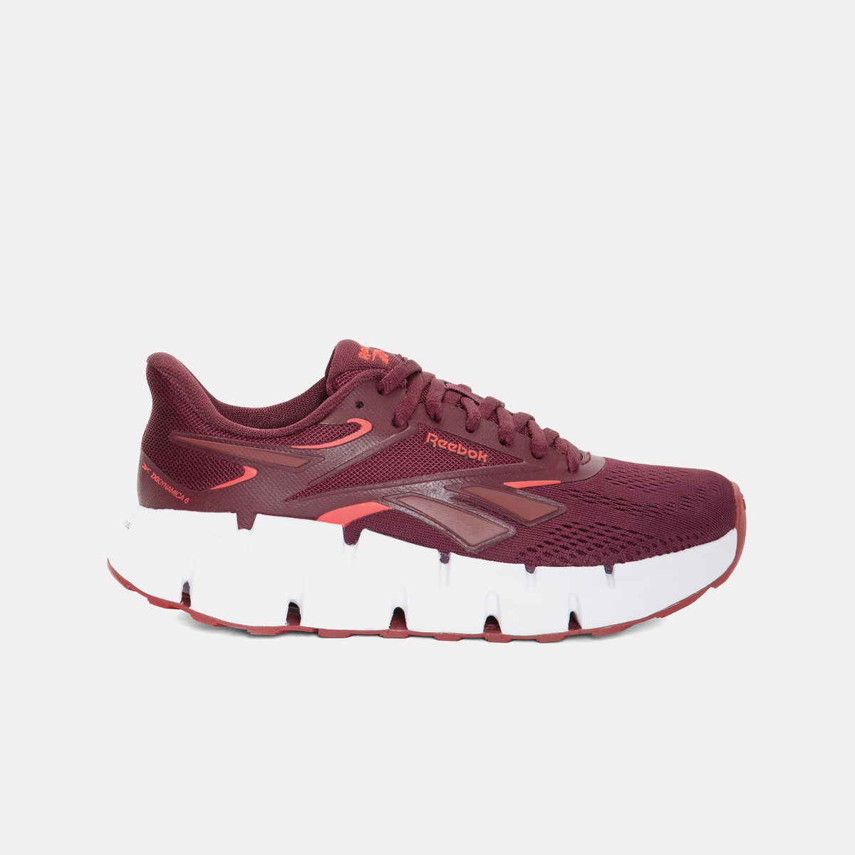 REEBOK FOOTWEAR WOMEN Zig Dynamica 6 Shoes BLACK CHERRY/RETRO RED/LUXE GR