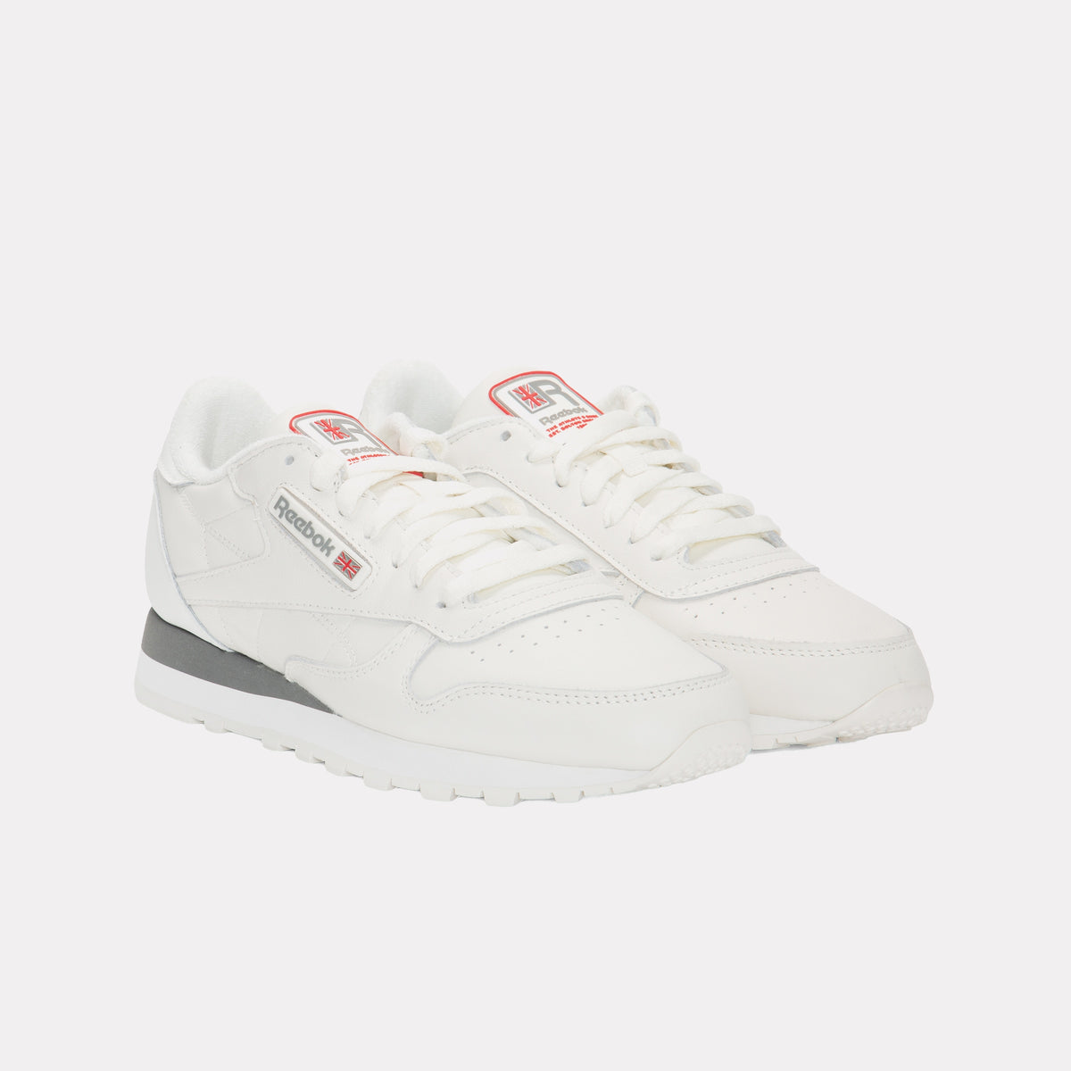 REEBOK FOOTWEAR UNISEX Classic Leather Shoes UNISEX CHALK/CHALK/GREY 4