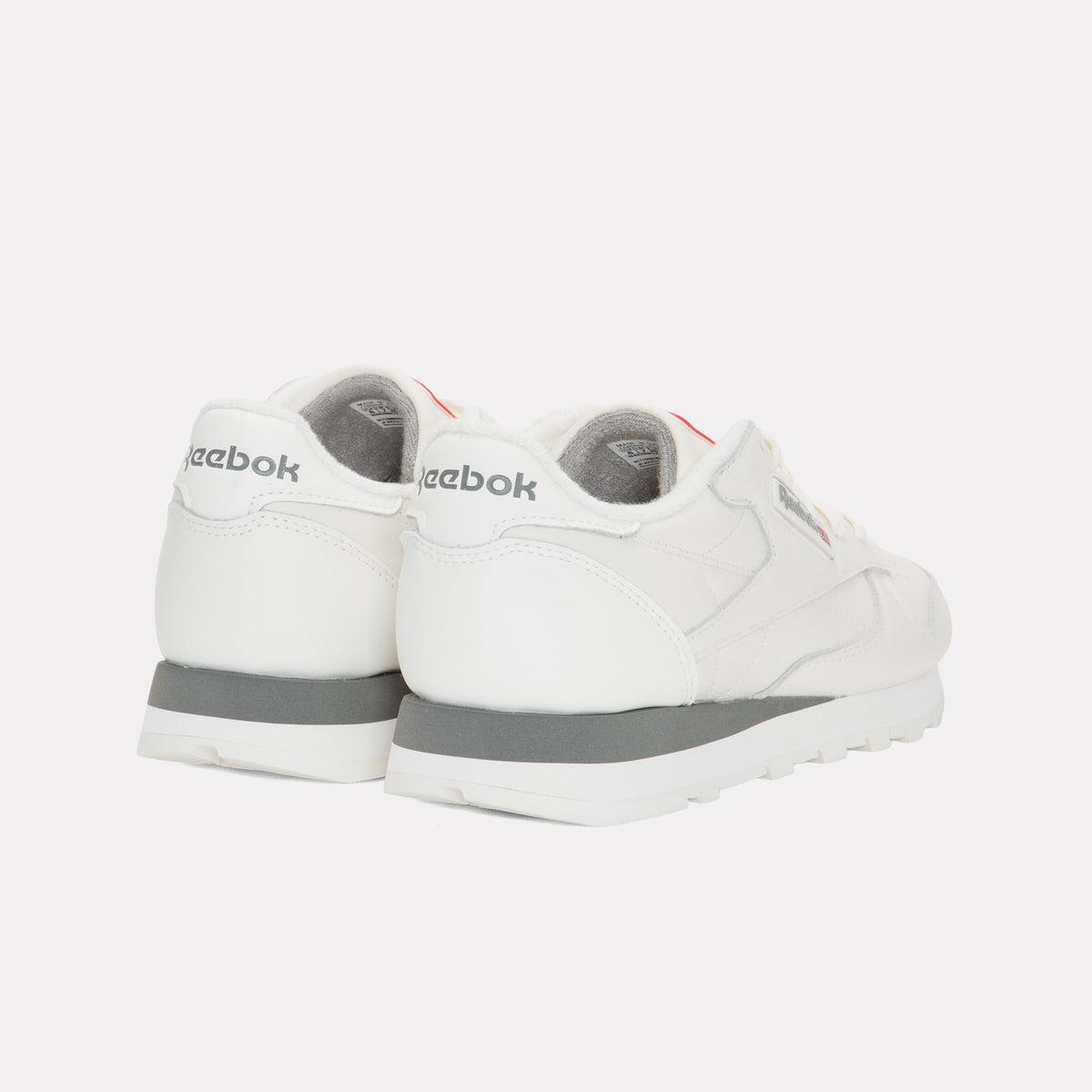 REEBOK FOOTWEAR UNISEX Classic Leather Shoes UNISEX CHALK/CHALK/GREY 4