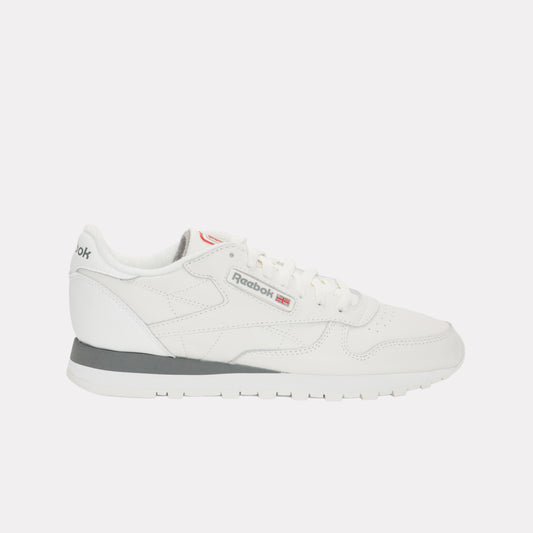 REEBOK FOOTWEAR UNISEX Classic Leather Shoes UNISEX CHALK/CHALK/GREY 4