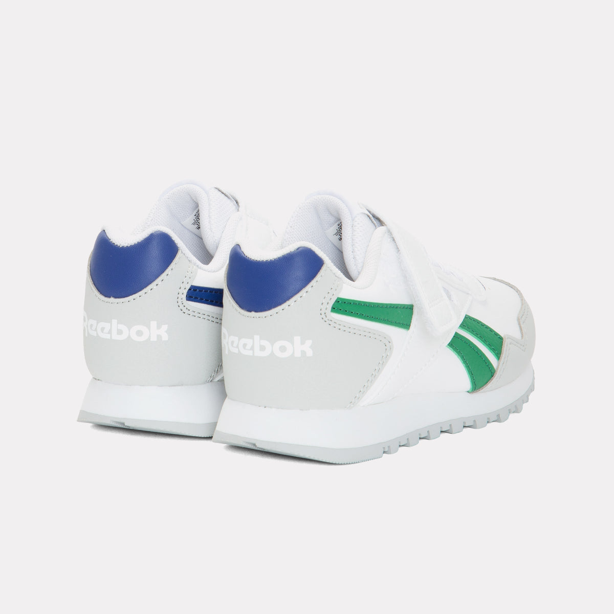 REEBOK FOOTWEAR KIDS Reebok Glide Elastic Lace & Top Strap Shoes WHITE/GREY1/CLASSICCOBALT