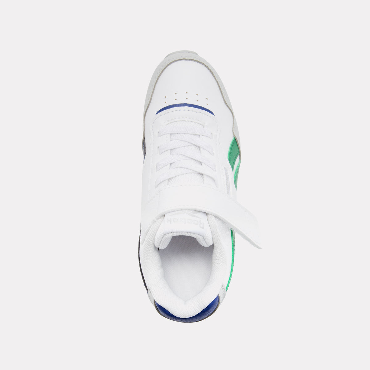 REEBOK FOOTWEAR KIDS Reebok Glide Elastic Lace & Top Strap Shoes WHITE/GREY1/CLASSICCOBALT