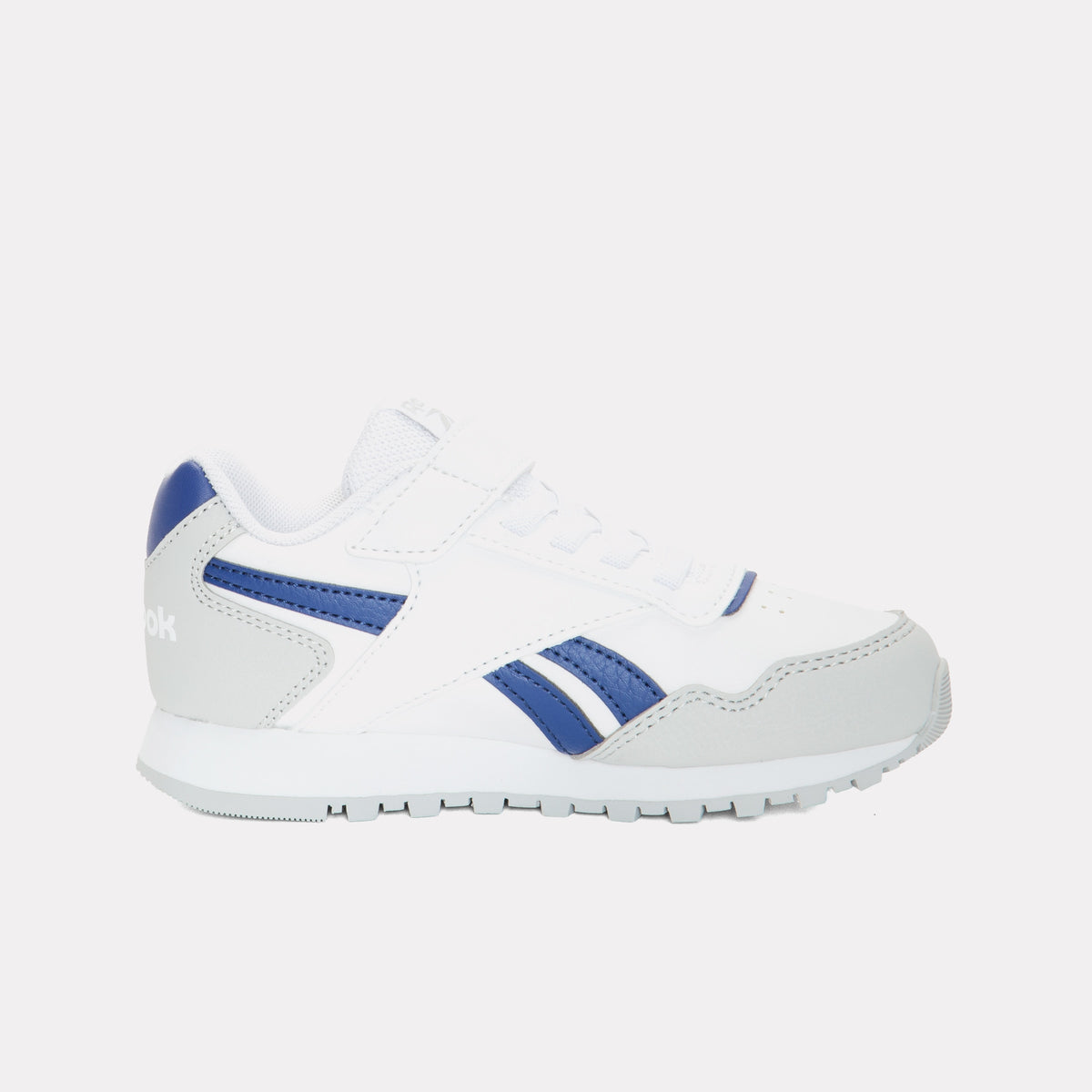 REEBOK FOOTWEAR KIDS Reebok Glide Elastic Lace & Top Strap Shoes WHITE/GREY1/CLASSICCOBALT