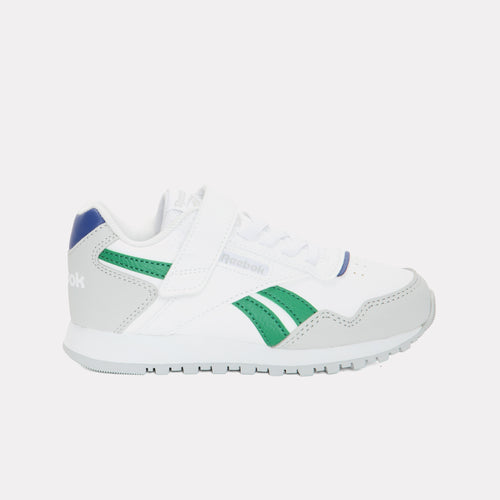 REEBOK FOOTWEAR KIDS Reebok Glide Elastic Lace & Top Strap Shoes WHITE/GREY1/CLASSICCOBALT