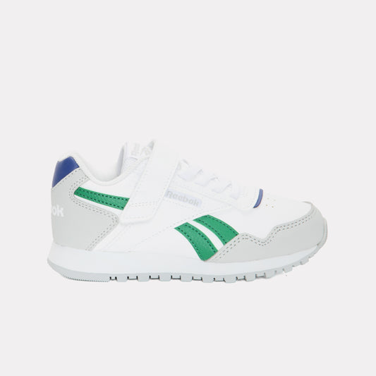 REEBOK FOOTWEAR KIDS Reebok Glide Elastic Lace & Top Strap Shoes WHITE/GREY1/CLASSICCOBALT