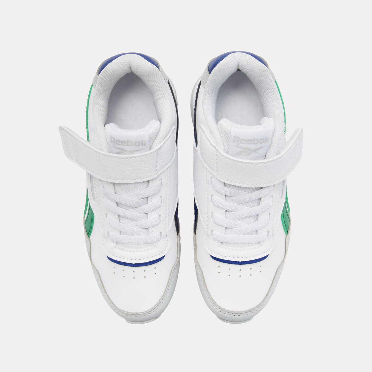 REEBOK FOOTWEAR KIDS Reebok Glide Elastic Lace & Top Strap Shoes WHITE/GREY1/CLASSICCOBALT