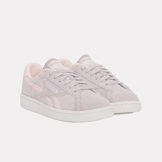 REEBOK FOOTWEAR WOMEN CLUB C GROUNDS UK WOMEN MUTEDMAUVE/PUREPINK/CHALK