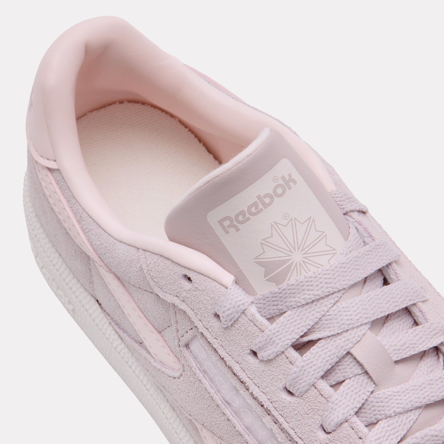 REEBOK FOOTWEAR WOMEN CLUB C GROUNDS UK WOMEN MUTEDMAUVE/PUREPINK/CHALK