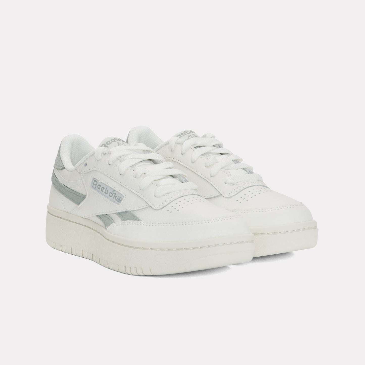 REEBOK FOOTWEAR WOMEN Club C Double Revenge Shoes CHALK/LIGHTFOG/PEARLGREY