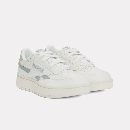 REEBOK FOOTWEAR WOMEN Club C Double Revenge Shoes CHALK/LIGHTFOG/PEARLGREY