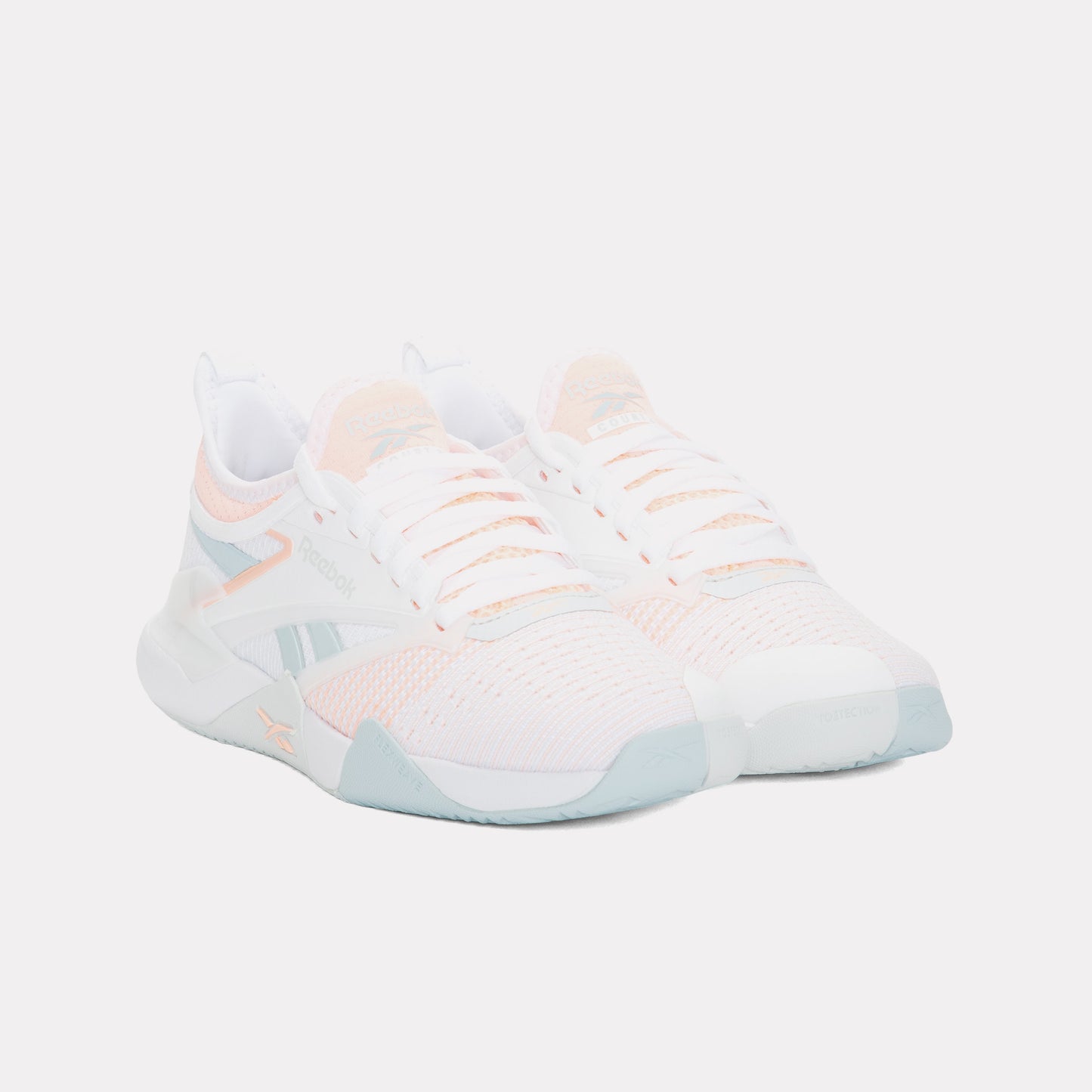 REEBOK FOOTWEAR WOMEN Nano Court Shoes FTWR WHITE/PEARL GREY/FUTURE P